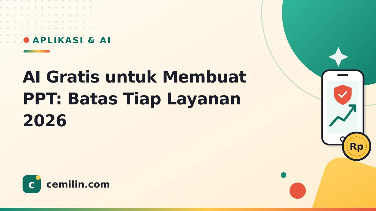AI Gratis untuk Membuat PPT: Batas Tiap Layanan 2026