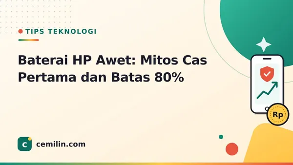 Baterai HP Awet: Mitos Cas Pertama dan Batas 80%