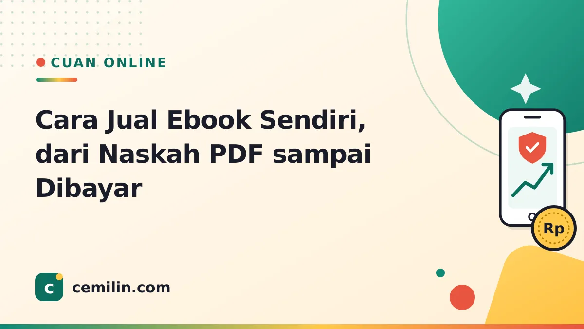 Cara Jual Ebook Sendiri, dari Naskah PDF sampai Dibayar