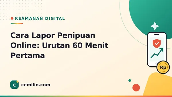 Cara Lapor Penipuan Online: Urutan 60 Menit Pertama