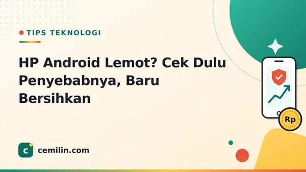HP Android Lemot? Cek Dulu Penyebabnya, Baru Bersihkan