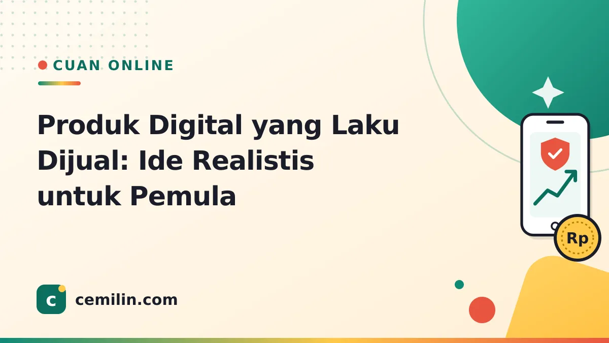 Produk Digital yang Laku Dijual: Ide Realistis untuk Pemula